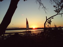 Sunset From Bribie Island Qld