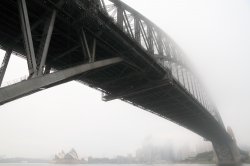 Sydney Harbour In Fog