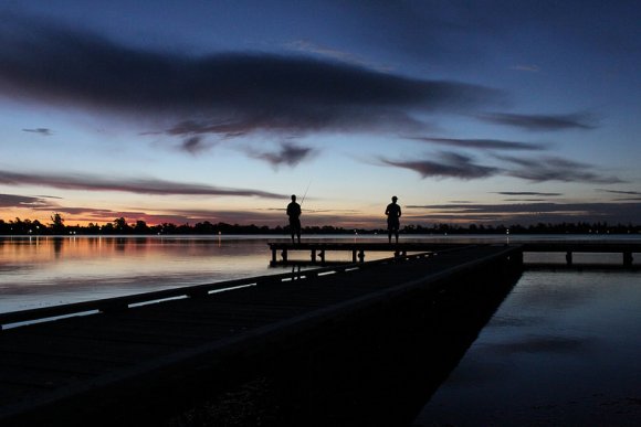 Fishermen On Jetty