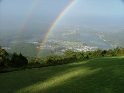 Double Rainbow North Brother Mountain