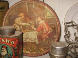 Pretty As A Picture  -  Old Biscuit Tin 