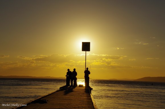 Sign Stopper Sunset On Nelsons Bay