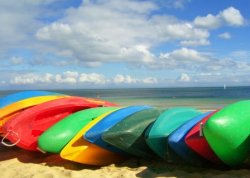 Coloured Kayaks