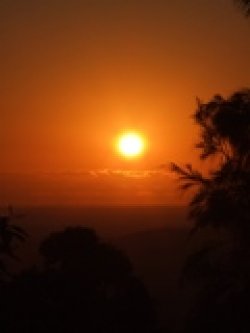 Sunrise In The Glasshouse Mountains