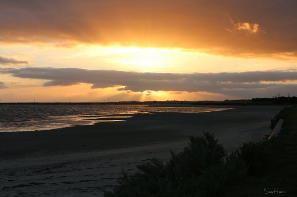 Long Jetty At Sunset