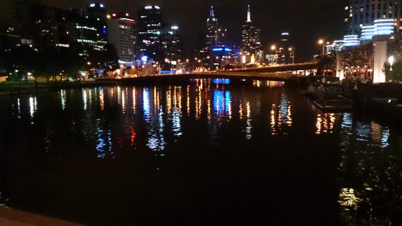 Melbourne Night Scene 