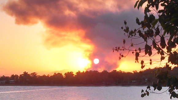 Burn Off At Sunset