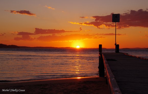 Perfect Sunset Over Halifax Jetty