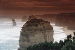 Apostles Under Brown Skies