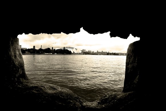 Sydney Through A Drainhole