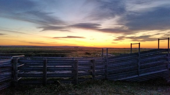 Sunrise Over Farm