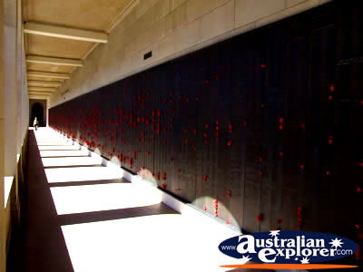 Australian War Memorial Walkway . . . CLICK TO VIEW ALL AUSTRALIAN WAR MEMORIAL POSTCARDS