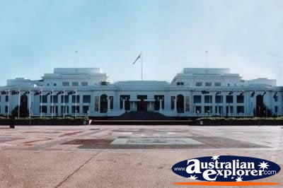 Old Parliament House from a Distance . . . CLICK TO VIEW ALL OLD PARLIAMENT HOUSE POSTCARDS