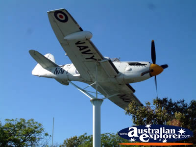 Griffith Outside Tourism Plane . . . CLICK TO VIEW ALL GRIFFITH POSTCARDS