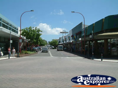 View Down Nowra Main Street . . . CLICK TO VIEW ALL NOWRA POSTCARDS