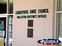 Hillston Council . . . CLICK TO ENLARGE