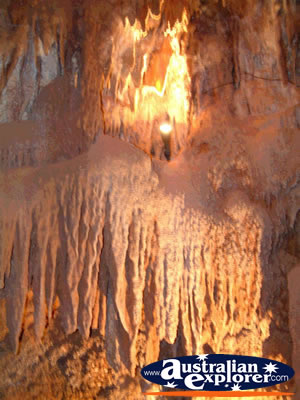 Inside the Wellington Caves . . . CLICK TO VIEW ALL WELLINGTON CAVES POSTCARDS