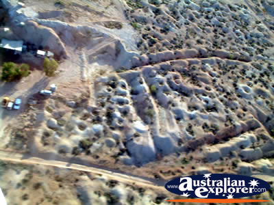 Opal Field in White Cliffs, New South Wales from the Air . . . VIEW ALL WHITE CLIFFS FROM THE AIR PHOTOGRAPHS