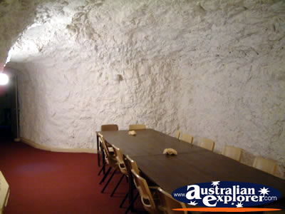 White Cliffs Underground Motel Dining Area . . . CLICK TO VIEW ALL WHITE CLIFFS POSTCARDS