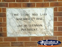 Crookwell Council Plaque . . . CLICK TO ENLARGE