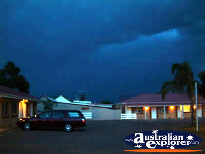 Storm at Broken Hill . . . CLICK TO VIEW ALL BROKEN HILL POSTCARDS