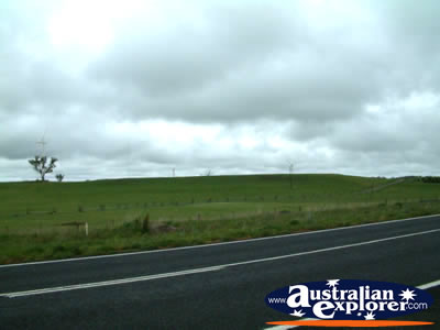 Crookwell Windmill Farm from a distance . . . CLICK TO VIEW ALL CROOKWELL POSTCARDS