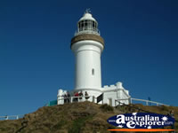 Looking up at Byron Bay Lighthouse . . . CLICK TO ENLARGE
