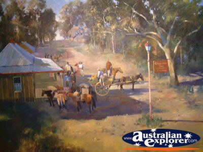 Painting on Display in Uralla Museum . . . VIEW ALL URALLA PHOTOGRAPHS