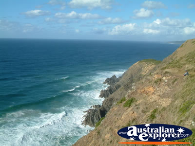 Beautiful View of the Ocean from the Lighthouse . . . CLICK TO VIEW ALL BYRON BAY (LIGHTHOUSE) POSTCARDS