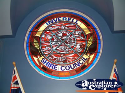 Closer View of Coat of Arms Inverell . . . VIEW ALL INVERELL PHOTOGRAPHS