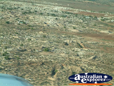White Cliffs in New South Wales from the Air . . . CLICK TO VIEW ALL WHITE CLIFFS POSTCARDS