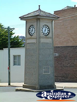 Bega Town Clock . . . CLICK TO VIEW ALL BEGA POSTCARDS