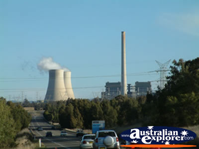Power Plant on the Way to Muswellbrook . . . CLICK TO VIEW ALL MUSWELLBROOK POSTCARDS