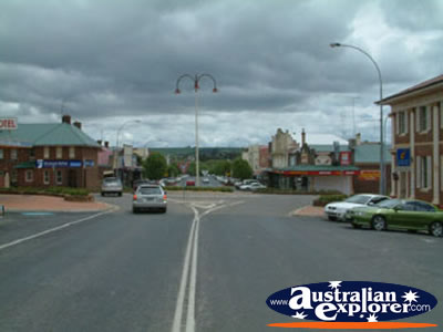 Main Street in Crookwell . . . CLICK TO VIEW ALL CROOKWELL POSTCARDS