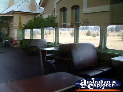 Tenterfield Railway Museum Inside Train . . . CLICK TO VIEW ALL TENTERFIELD POSTCARDS