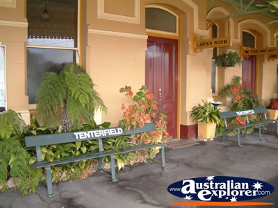 Tenterfield Railway Museum Waiting Area . . . CLICK TO VIEW ALL TENTERFIELD POSTCARDS