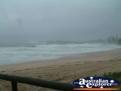 Rainy Day at Wollongong Beach . . . CLICK TO VIEW ALL WOLLONGONG POSTCARDS