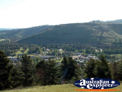 The view from the Lookout at Gundagai . . . CLICK TO VIEW ALL GUNDAGAI POSTCARDS