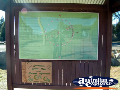 Map in Glen Innes, Celtic Country . . . CLICK TO VIEW ALL GLEN INNES POSTCARDS