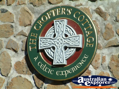 The Crofters Cottage Emblem in Glen Innes, Celtic Country . . . CLICK TO VIEW ALL GLEN INNES POSTCARDS