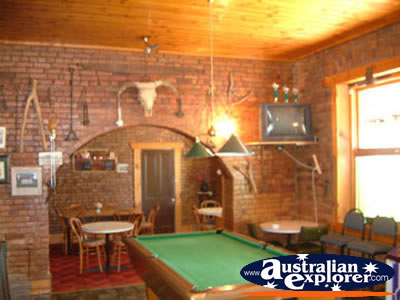 Booroorban Royal Mail Hotel Pool Table . . . CLICK TO VIEW ALL BOOROORBAN POSTCARDS