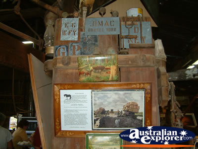 Ned Kelly Blacksmith Shop Display in Jerilderie . . . CLICK TO VIEW ALL JERILDERIE POSTCARDS