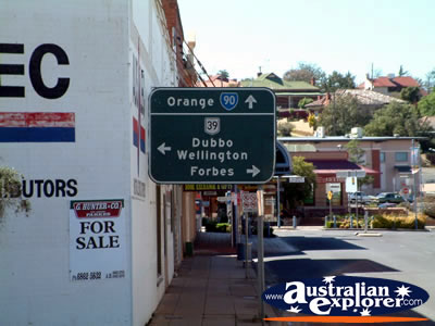 Parkes Street Sign . . . CLICK TO VIEW ALL PARKES POSTCARDS