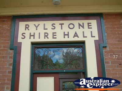 Rylestone Shire Hall . . . CLICK TO VIEW ALL RYLSTONE POSTCARDS