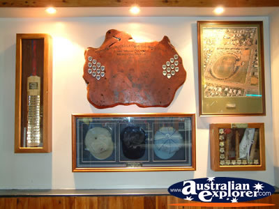 Gunnedah, Display Case in Courthouse Hotel . . . CLICK TO VIEW ALL GUNNEDAH POSTCARDS