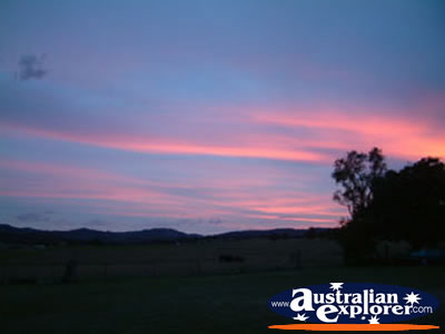Tenterfield Sunset Again . . . CLICK TO VIEW ALL TENTERFIELD POSTCARDS