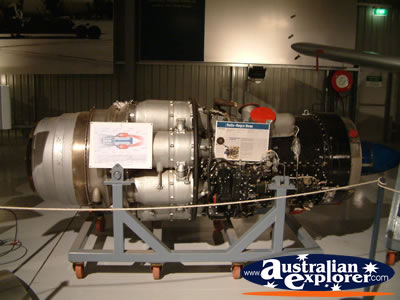 Temora Aviation Museum Engine . . . CLICK TO VIEW ALL TEMORA POSTCARDS