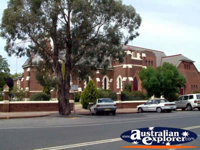 Temora Church View from Street . . . CLICK TO VIEW ALL TEMORA POSTCARDS