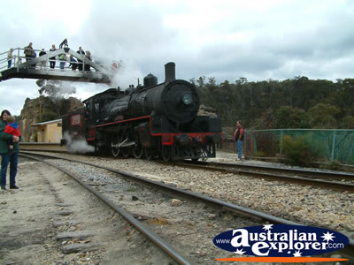 Lithgow, Train on Zig Zag Railway . . . VIEW ALL LITHGOW PHOTOGRAPHS