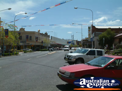 View Down Parkes Main Street . . . CLICK TO VIEW ALL PARKES POSTCARDS